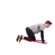 Ekspander gumowy / tubing inSPORTline Morpo RS693 • 130 cm • opór ok. 3,8 kg • uchwyty piankowe