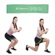 Opaska treningowa inSPORTline Hiplop S ∙ 13 kg oporu ∙ 60 × 6 cm ∙ antypoślizgowa - Zielony