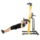 Stacja wielofunkcyjna inSPORTline Power Tower PT250 ∙ drążek + dipy + stojak ∙ udźwig 150 kg ∙ drążek z wieloma uchwytami - Czarno-żółty