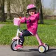 Hulajnoga trójkołowa 2w1 WORKER Blagrie ∙ rowerek biegowy ∙ koszyk ∙ dzwonek ∙ nośność 30 kg - Zielony