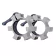Zestaw olimpijskich aluminiowych zacisków na gryf inSPORTline CL-21 50mm - Czerwony - Srebrny
