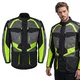 Męska kurtka motocyklowa W-TEC Burdys Evo - Czarno-szaro-czerwony - Czarno-szaro-zielony