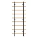Drabinka gimnastyczna inSPORTline Wootaline 199×80 cm ∙ 9 szczebli ∙ nośność 150 kg ∙ rama stal/drewno
