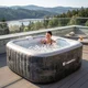 Dmuchane jacuzzi inSPORTline Kamilia 155x155x65 cm ∙ 110 dysz ∙ masaż bąbelkowy ∙ podgrzewanie ∙ filtracja ∙ system samopompujący