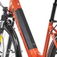 Miejski rower elektryczny z oświetleniem Levit Musca Urban HD 468 28" - Orange Pearl