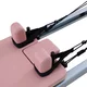 Reformer do pilatesu inSPORTline Oquiler ∙ system sprężynowy ∙ nośność 150 kg ∙ rama aluminiowa ∙ box w zestawie - Różowy