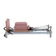 Reformer do pilatesu inSPORTline Oquiler ∙ system sprężynowy ∙ nośność 150 kg ∙ rama aluminiowa ∙ box w zestawie - Różowy