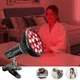 Lampa rozgrzewająca na podczerwień inSPORTline Zelara ∙ 18 diod LED ∙ moc 24 W ∙ obrotowy uchwyt 360° - Biały - Czarny