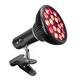Lampa rozgrzewająca na podczerwień inSPORTline Zelara ∙ 18 diod LED ∙ moc 24 W ∙ obrotowy uchwyt 360° - Biały