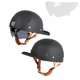 Kask motocyklowy otwarty retro W-Tec Dazeck ∙ styl vintage ∙ osłona przeciwsłoneczna