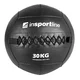 Piłka lekarska Walbal SE 30 kg inSPORTline ∙ pętle do taśmy, liny  ∙ podwójne szycie ∙ wytrzymała powłoka PVC ∙ BLACK EDITION