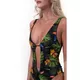 Damski jednoczęściowy strój kąpielowy Nebbia High Energy Monokini 560 - Żółty