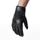 Rękawice motocyklowe W-TEC Gabello ∙ skórzane ∙ piankowe panele ochronne ∙ wentylacja ∙ zapięcie na rzep - Czarny