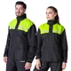 Kurtka motocyklowa przeciwdeszczowa W-TEC Rinstop ∙ wodoodporna ∙ odblaskowa Visionight ∙ ripstop ∙ mesh ∙ lekka kompaktowa - Czarny-fluo - Czarny-fluo