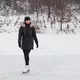 Damskie łyżwy figurowe z kożuszkiem Worker Sibiri ∙ nierdzewna stal ∙ ciepły but ∙ technologia ThermoFit ∙ amortyzacja wstrząsów