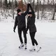 Damskie łyżwy figurowe z kożuszkiem Worker Sibiri ∙ nierdzewna stal ∙ ciepły but ∙ technologia ThermoFit ∙ amortyzacja wstrząsów