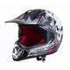 Młodzieżowy kask motocyklowy W-TEC V310 enduro - Neonowa zieleń zombie - Czarna czaszka