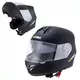 Kask motocyklowy szczękowy W-TEC Vexamo z blendą - Czarno-zielony - Czarny matowy