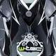 Młodzieżowy kask motocyklowy W-TEC V310 enduro - Neonowa zieleń zombie