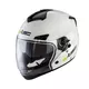 Kask motocyklowy 2w1 W-TEC NK-850 otwierany ∙ blenda przeciwsłoneczna - Biały błyszczący - Biały błyszczący