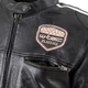 Męska skórzana kurtka motocyklowa W-TEC Sheawen Black - Czarny