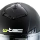 Kask motocyklowy 2w1 W-TEC NK-850 otwierany ∙ blenda przeciwsłoneczna - Biały błyszczący