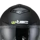 Kask motocyklowy 2w1 W-TEC NK-850 otwierany ∙ blenda przeciwsłoneczna - Biały błyszczący