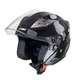 Kask motocyklowy otwarty z blendą W-TEC Putta - czarno-brązowy