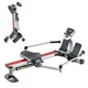 Wioślarz treningowy inSPORTline Power Master X ∙ hydrauliczny system oporu ∙ 12 poziomów oporu ∙ płynny ruch ∙ uchwyt na tablet ∙ LCD - Srebrny