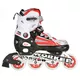 Regulowane rolki / łyżwy 2w1 Worker Nolan ∙ gumowe koła ∙ konstrukcja uniwersalna ∙ MicroLock ∙ ComfortFit - Czerwony