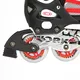 Regulowane rolki / łyżwy 2w1 Worker Nolan ∙ gumowe koła ∙ konstrukcja uniwersalna ∙ MicroLock ∙ ComfortFit - Czerwony