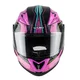 Kask motocyklowy z blendą Flip-Up W-TEC Pezzon Magenta - Różowo-czarny