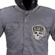 Męska kurtka motocyklowa W-TEC Black Heart Garage Built Jacket ∙ Ochraniacze CE ∙ Kaptur odpinany - Ciemny szary