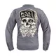 Męska kurtka motocyklowa W-TEC Black Heart Garage Built Jacket ∙ Ochraniacze CE ∙ Kaptur odpinany - Ciemny szary
