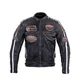 Męska skórzana kurtka motocyklowa W-TEC Sheawen Vintage - Czarny - Czarny