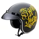 Kask motocyklowy otwarty W-TEC Café Racer - 3 sposoby surfowania w kolorze brązowym - 3Ways Surf