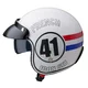 Kask motocyklowy otwarty W-TEC Café Racer - 3 sposoby surfowania w kolorze brązowym