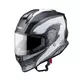 Kask motocyklowy W-TEC Integra Graphic + wizjer - Czarno-biały