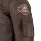 Męska skórzana kurtka motocyklowa W-TEC Black Heart Bomber - Brązowy Vintage