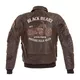 Męska skórzana kurtka motocyklowa W-TEC Black Heart Bomber - Brązowy Vintage
