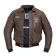 Męska skórzana kurtka motocyklowa W-TEC Black Heart Bomber - Brązowy Vintage