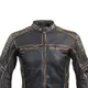 Skórzana kurtka motocyklowa W-TEC Mungelli - Brązowy Vintage