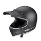 Kask motocyklowy otwarty W-TEC Black Heart Retron ∙ Vintage ∙ 1100 g ∙ ECE 22-05 - Gniewny Czarny - Prosty czarny