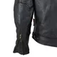 Męska skórzana kurtka motocyklowa W-TEC Sheawen Black - Czarny