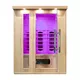 Sauna na podczerwień inSPORTline Mettsa 300 ∙ 6 promienników ceramicznych ∙ dach LED 7 kolorów ∙ Bluetooth & jonizator