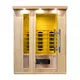 Sauna na podczerwień inSPORTline Mettsa 300 ∙ 6 promienników ceramicznych ∙ dach LED 7 kolorów ∙ Bluetooth & jonizator
