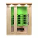 Sauna na podczerwień inSPORTline Mettsa 300 ∙ 6 promienników ceramicznych ∙ dach LED 7 kolorów ∙ Bluetooth & jonizator