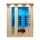 Sauna na podczerwień inSPORTline Mettsa 300 ∙ 6 promienników ceramicznych ∙ dach LED 7 kolorów ∙ Bluetooth & jonizator