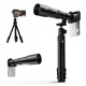 Teleobiektyw do smartfona Apexel ∙ 50x zoom optyczny ∙ adapter do statywu ∙ pilot zdalnego sterowania ∙ kompatybilny z iOS/Android ∙ konstrukcja aluminium/ABS