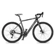 Rower elektryczny gravelowy 4EVER ENGRAVE PRO ∙ osprzęt Shimano GRX ∙ lekka waga 15,3 kg ∙ zasięg do 80 km ∙ karbonowy widelec ∙ gravel - tytan/hologram - tytan/hologram